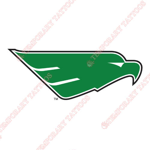 North Texas Mean Green Customize Temporary Tattoos Stickers NO.5617